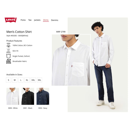 Levi's Cotton Shirt – Oxford