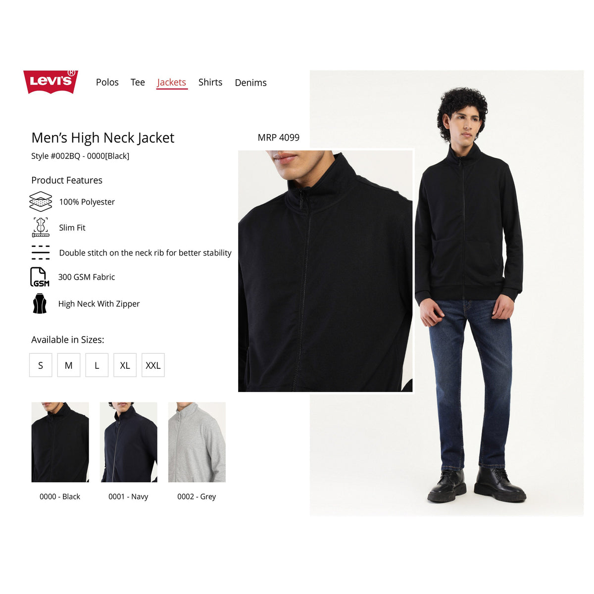 Levi's High Neck Jacket