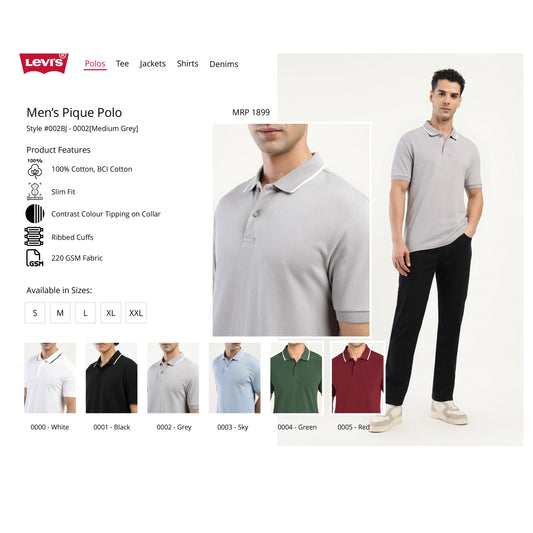 Levi's Pique Tipping Polo T-shirt