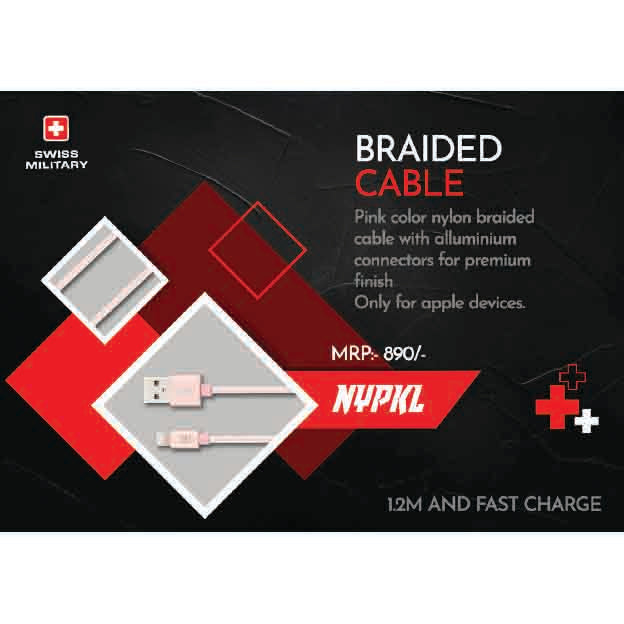 SWISS MILITARY - BRAIDED CABLE - NYPKL MARSH Corporate gifts