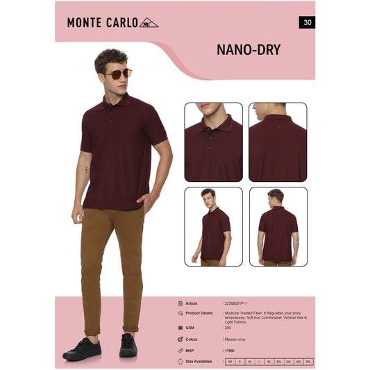 Monte Carlo Nano Dry-fit Polo T-shirt