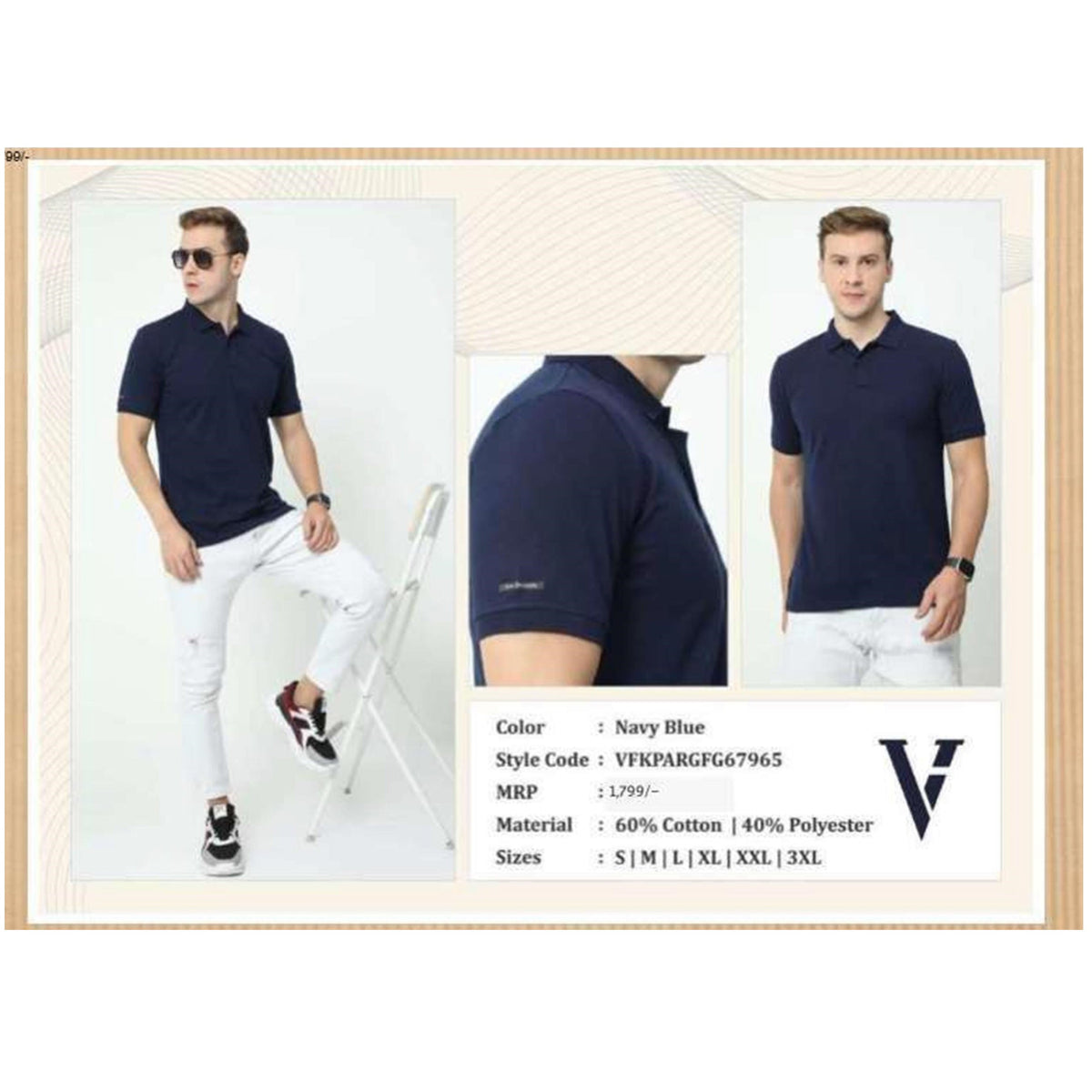 Van Heusen Poly-Cotton Polo T-shirt