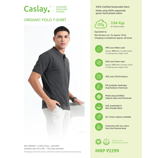 Caslay Organic Polo T-shirt