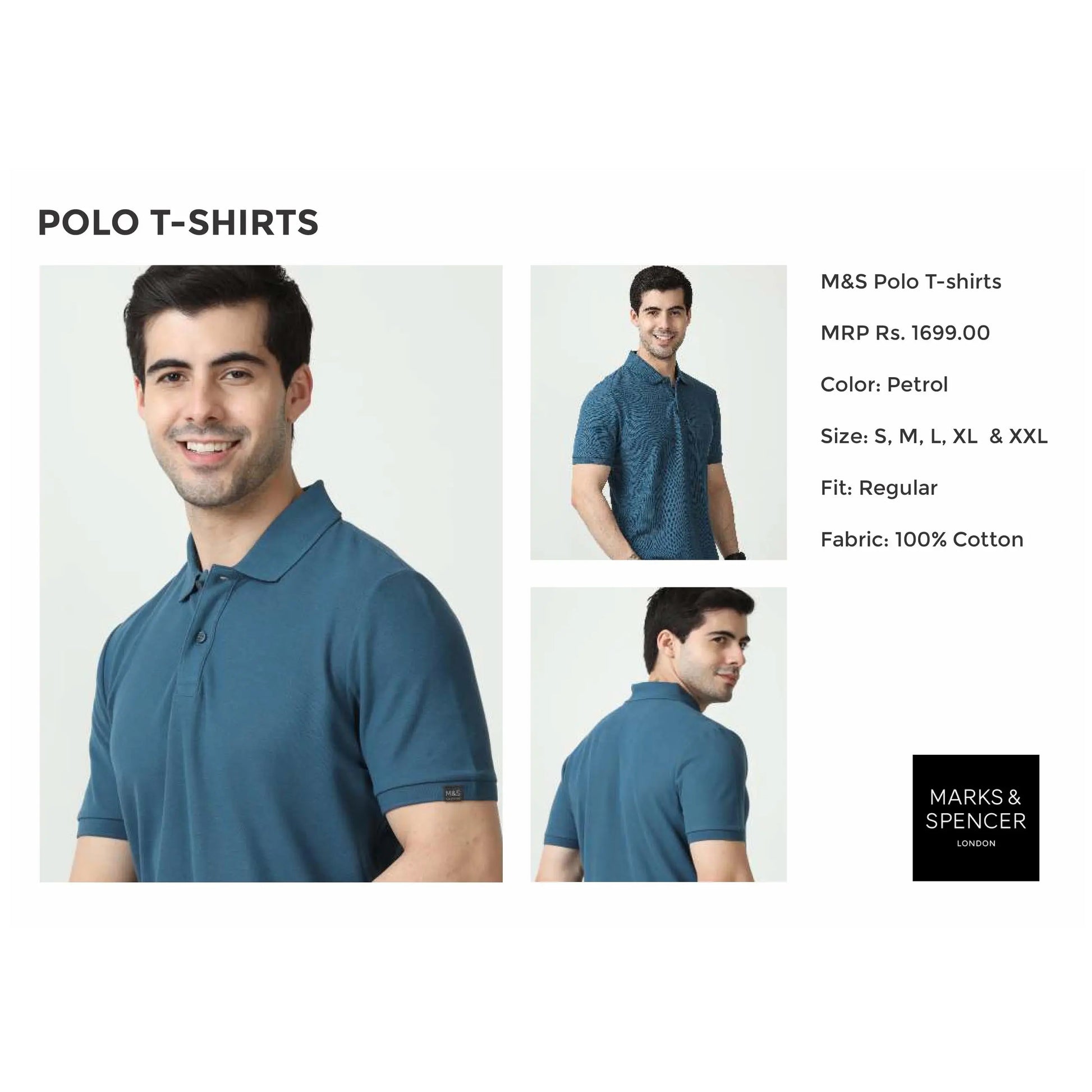 MARK & SPENCERS- POLO-T-SHIRT - PLAIN MARSH Corporate gifts