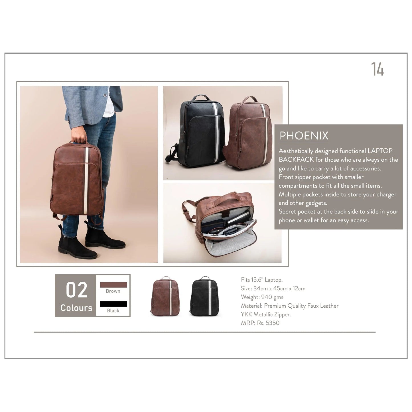 OBLIQUE PHONIEX BACKPACK MARSH Corporate gifts