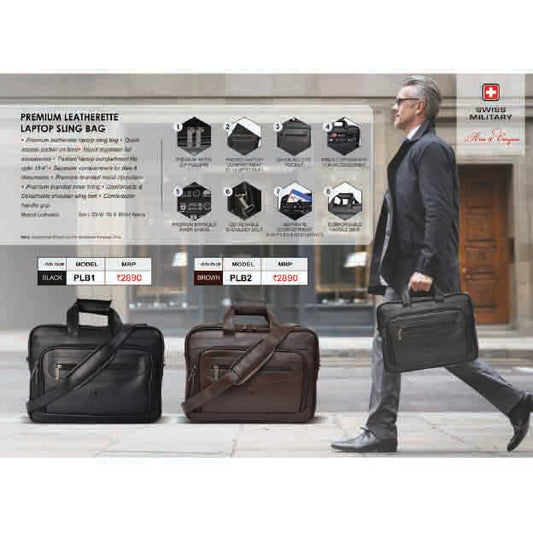 SWISS MILITARY  - LAPTOP BAG - PLB1 & PLB2 MARSH Corporate gifts