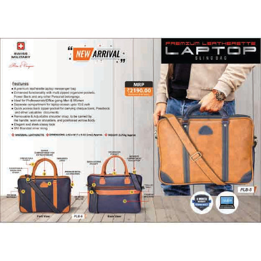 SWISS MILITARY - LAPTOP BAG - PLB6 MARSH Corporate gifts