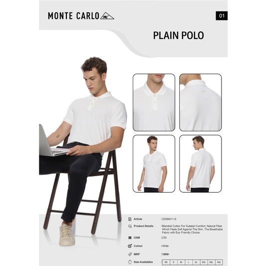 Monte Carlo Plain Polo T-shirt