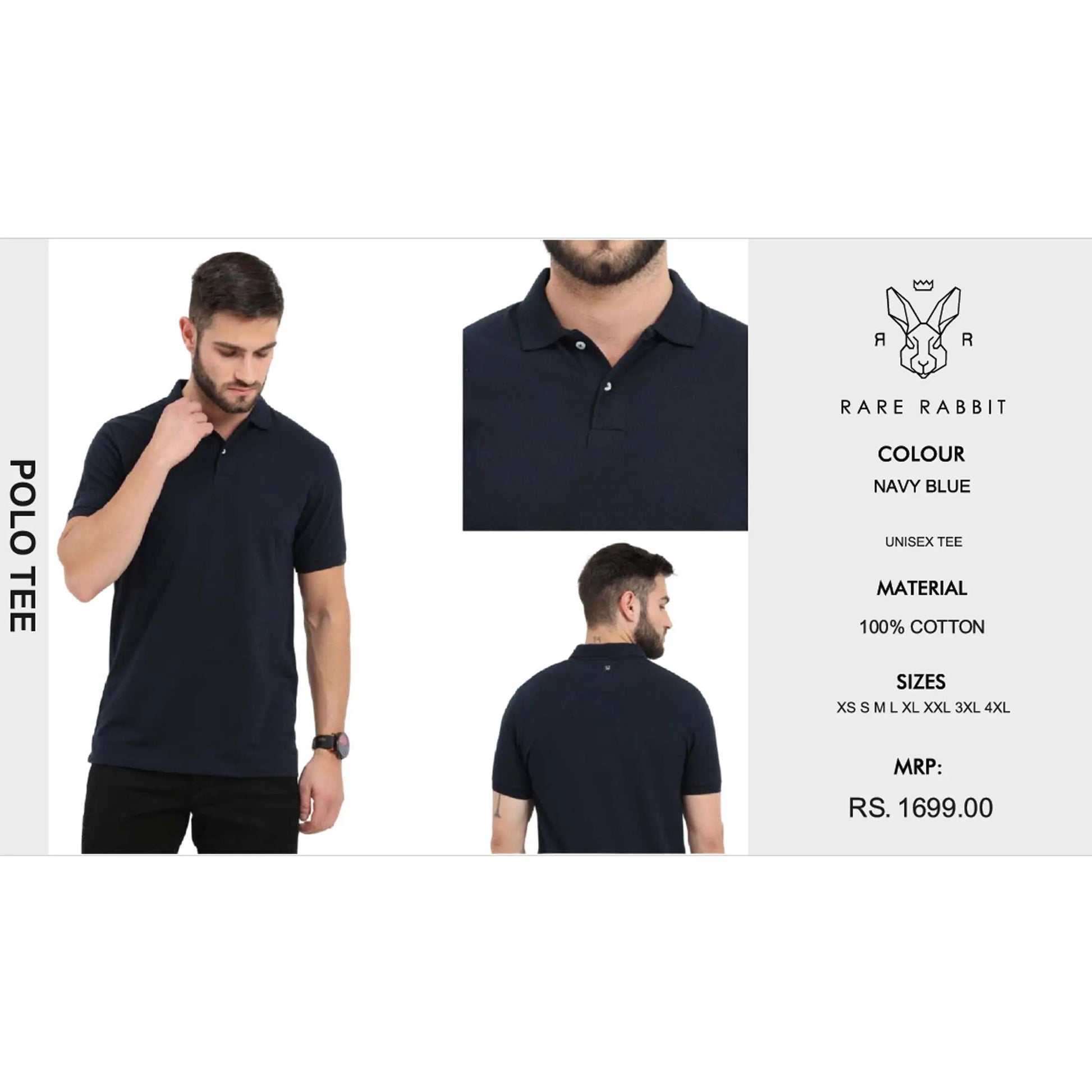 Rare Rabbit Polo T Shirt Cotton MARSH Corporate gifts