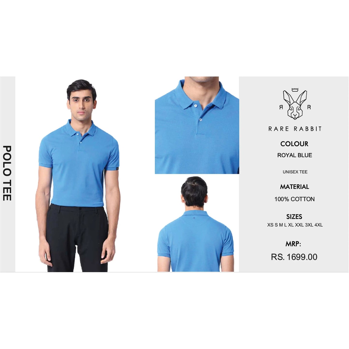 Rare Rabbit Polo T Shirt Cotton MARSH Corporate gifts