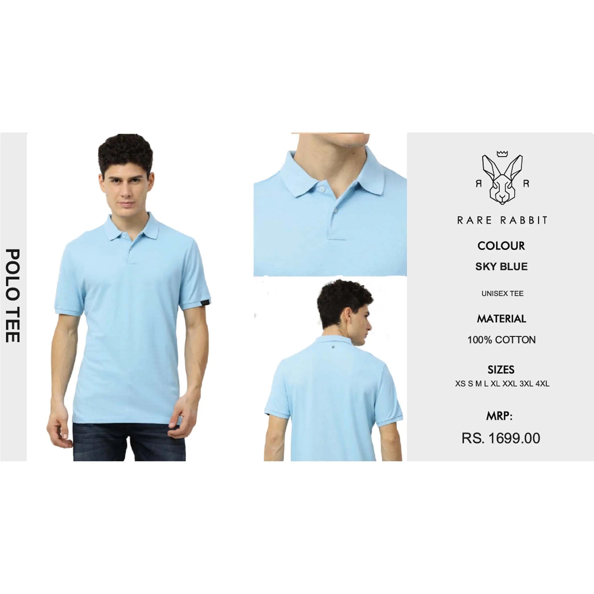 Rare Rabbit Polo T Shirt Cotton MARSH Corporate gifts