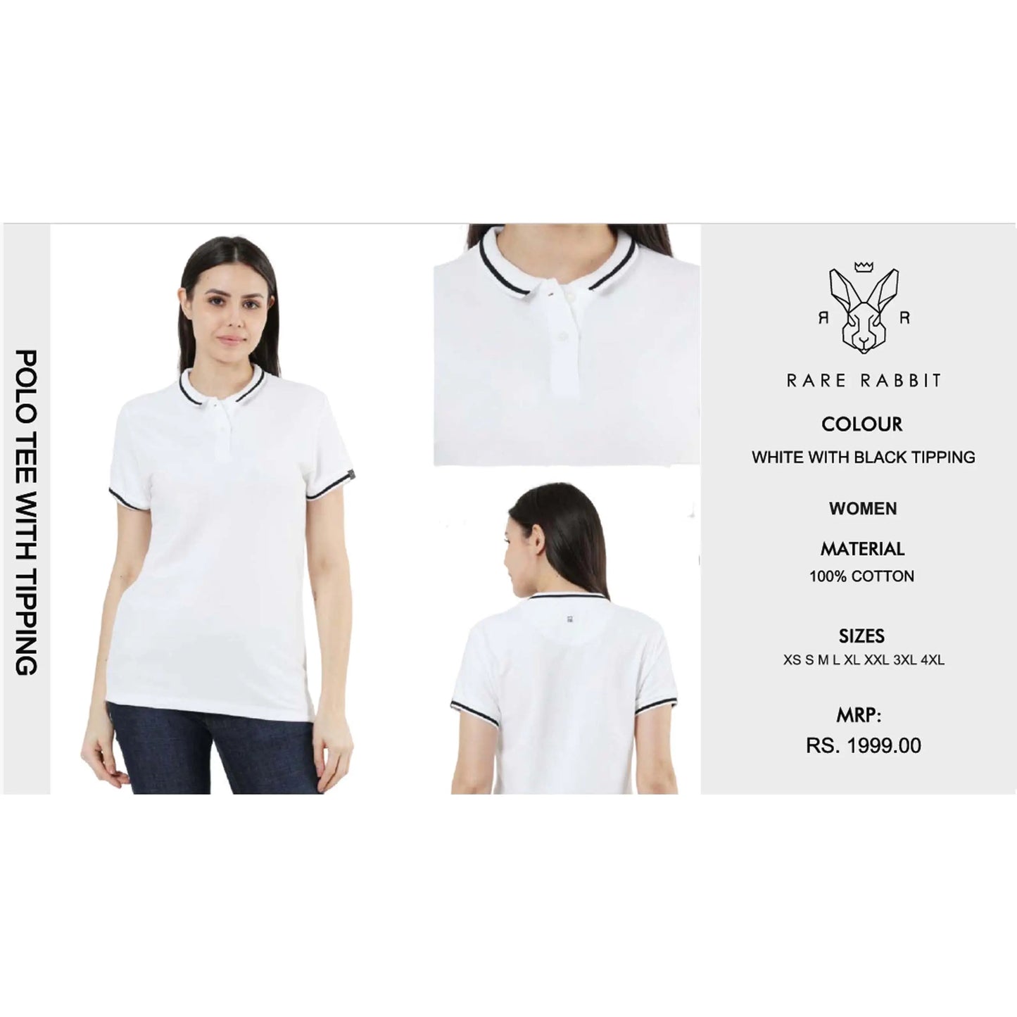 Rare Rabbit Polo T Shirt With Tipping MARSH Corporate gifts