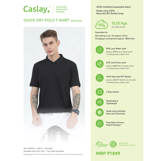 Caslay Quick Dry Polo T-shirt