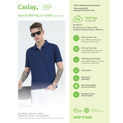 Caslay Quick Dry Polo T-shirt