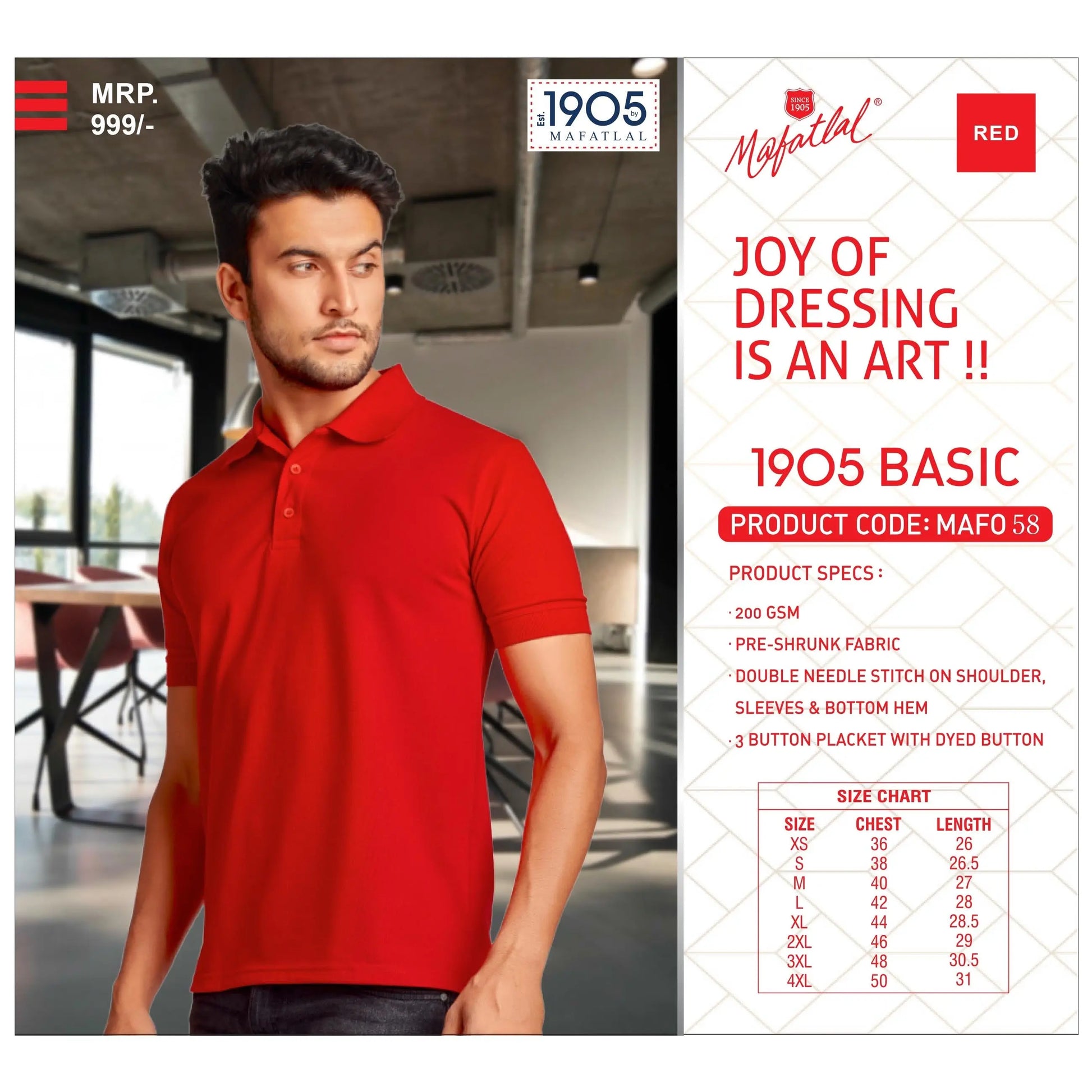 MAFATLAL - POLO-T-SHIRT-PLAIN MARSH Corporate gifts