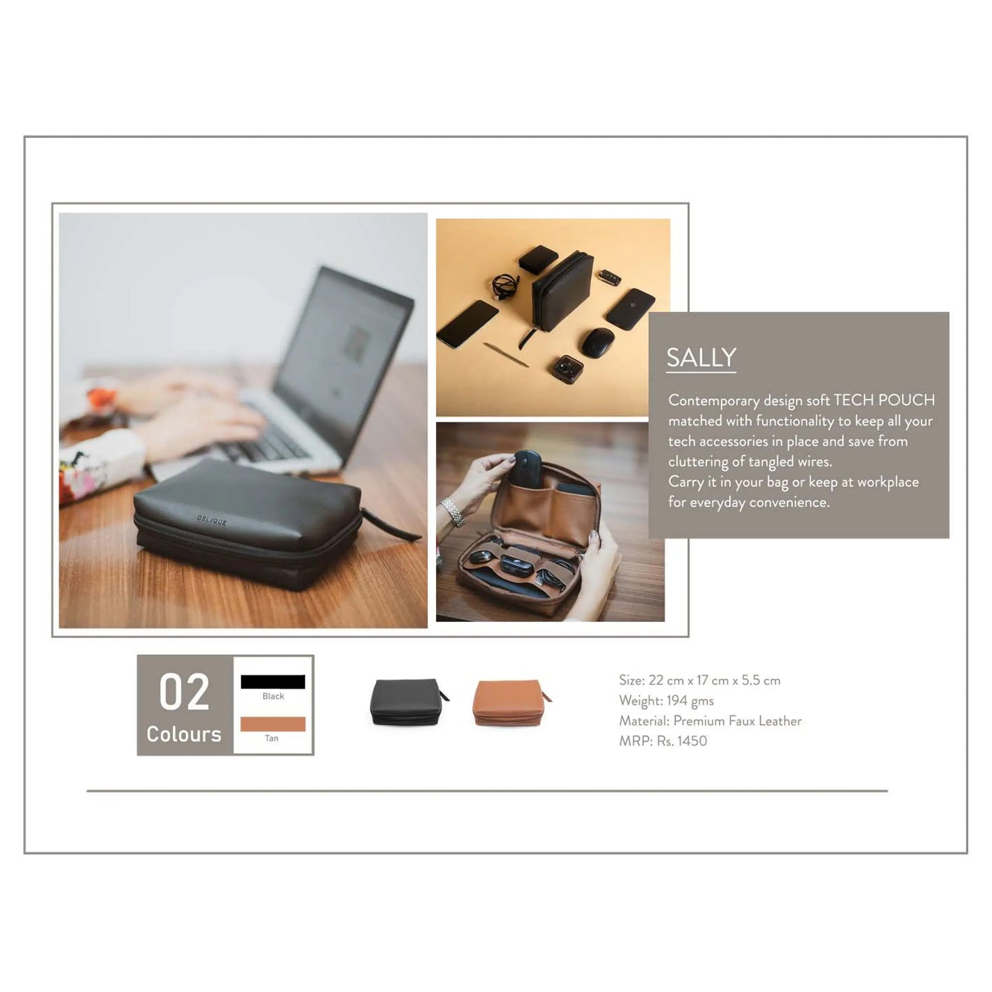 OBLIQUE - SALLY - SOFT TOUCH POUCH MARSH Corporate gifts