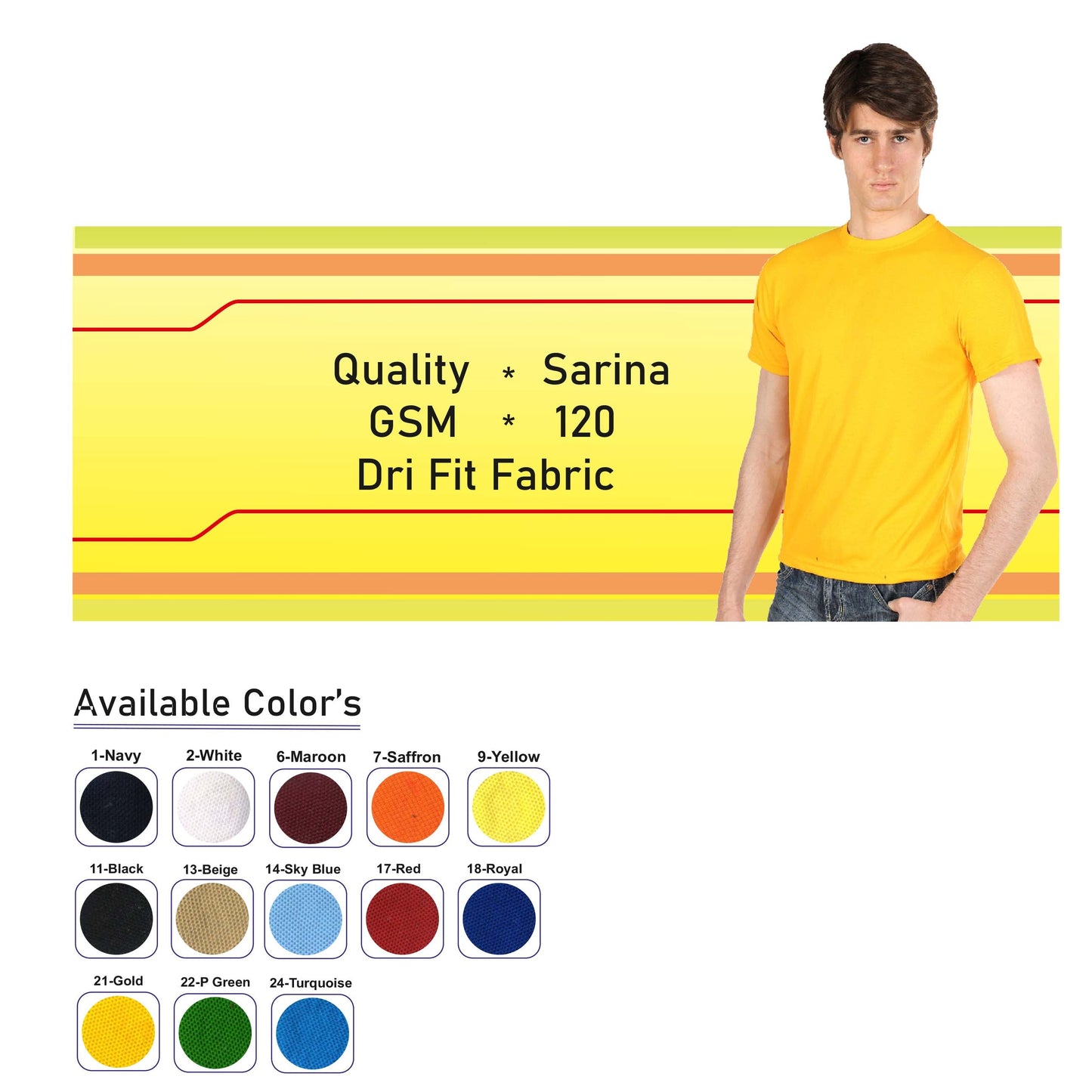 Dry Fit Fabric - Sarina MARSH Corporate gifts