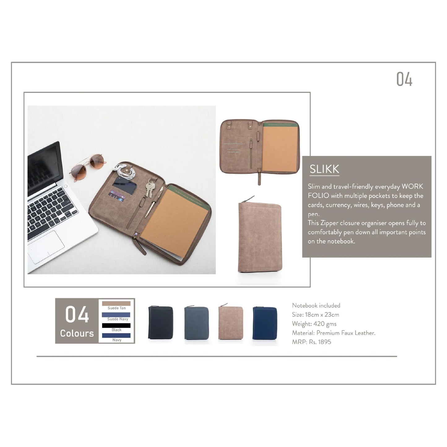 OBLIQUE SLIKK WORK FOLIO MARSH Corporate gifts