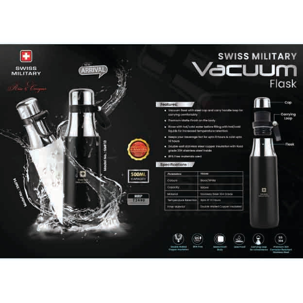 SWISS MILITARY - VACUUM  FLASK  - SMF13 MARSH Corporate gifts