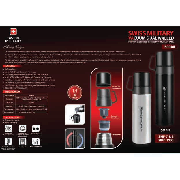 SWISS MILITARY - VACUUM FLASK - SMF7 MARSH Corporate gifts