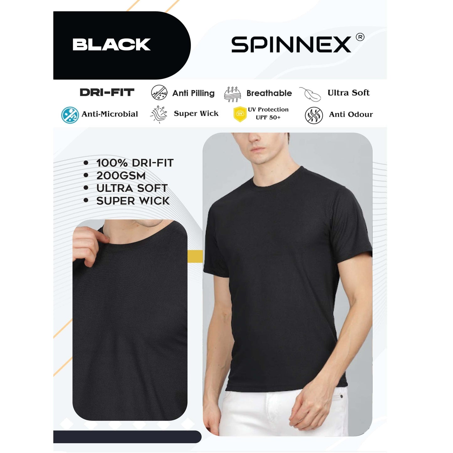 Spinnex Dry Fit Round Neck MARSH Corporate gifts