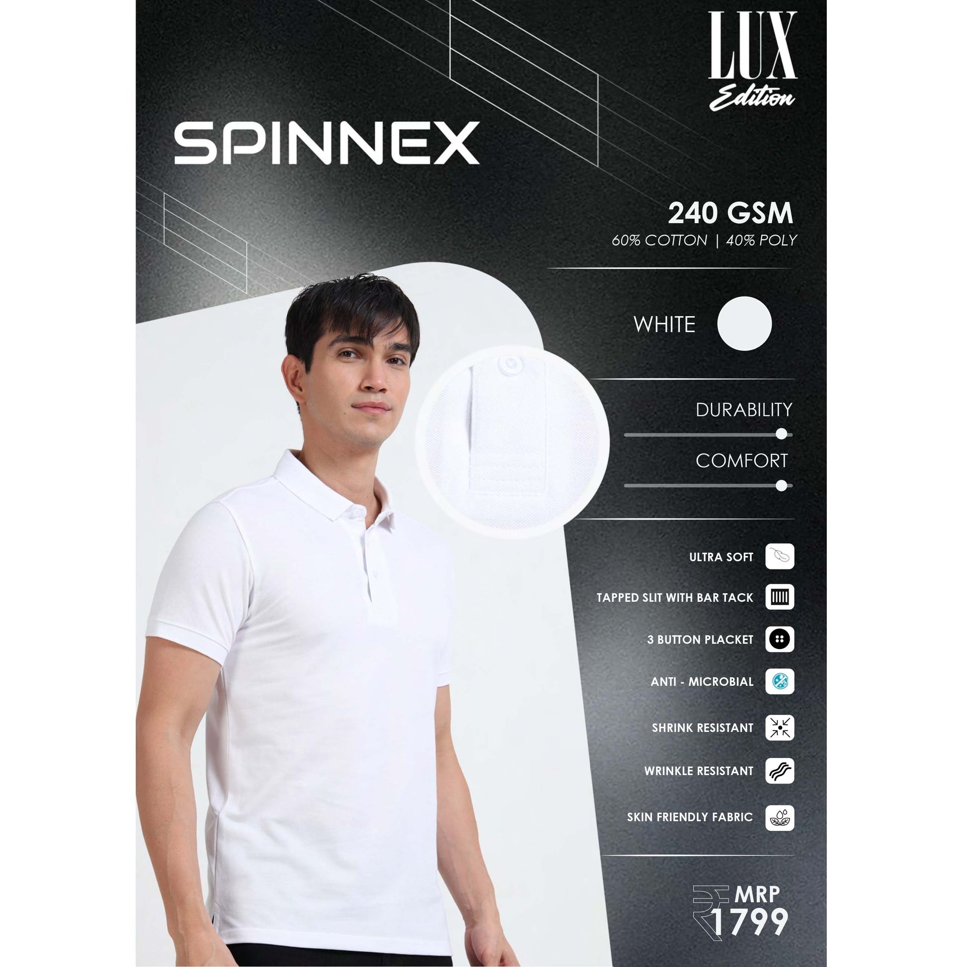 Spinnex Lux Edition Polo T Shirt MARSH Corporate gifts
