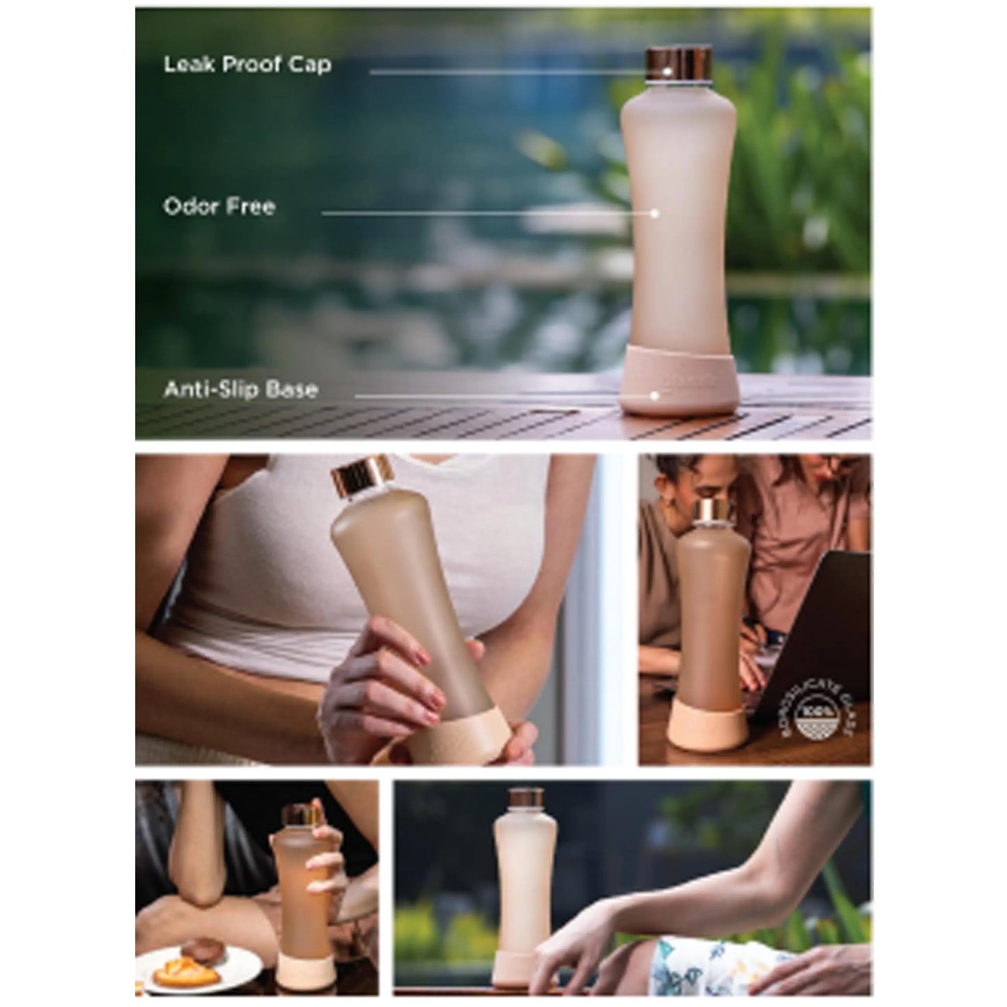 GLASAFE - SPY BOTTLE - GLASS BOTTLE MARSH Corporate gifts