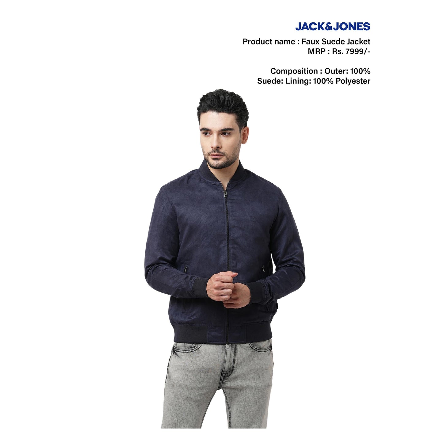 JACK & JONES - FAUX SUEDE JACKET