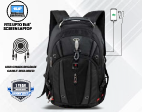 Swiss Military Laptop Backpack ( LBP76 ) With USB Charging / AUX Port