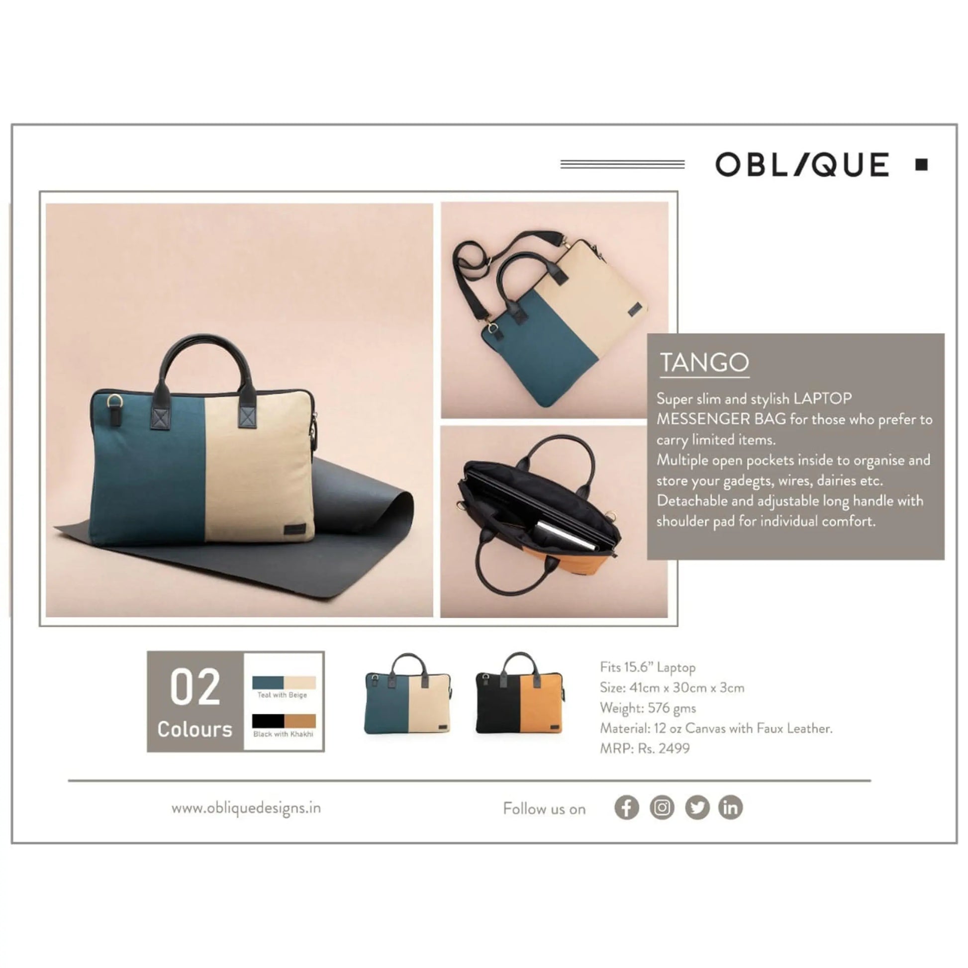 OBLIQUE  TANGO LAPTOP BAG MARSH Corporate gifts