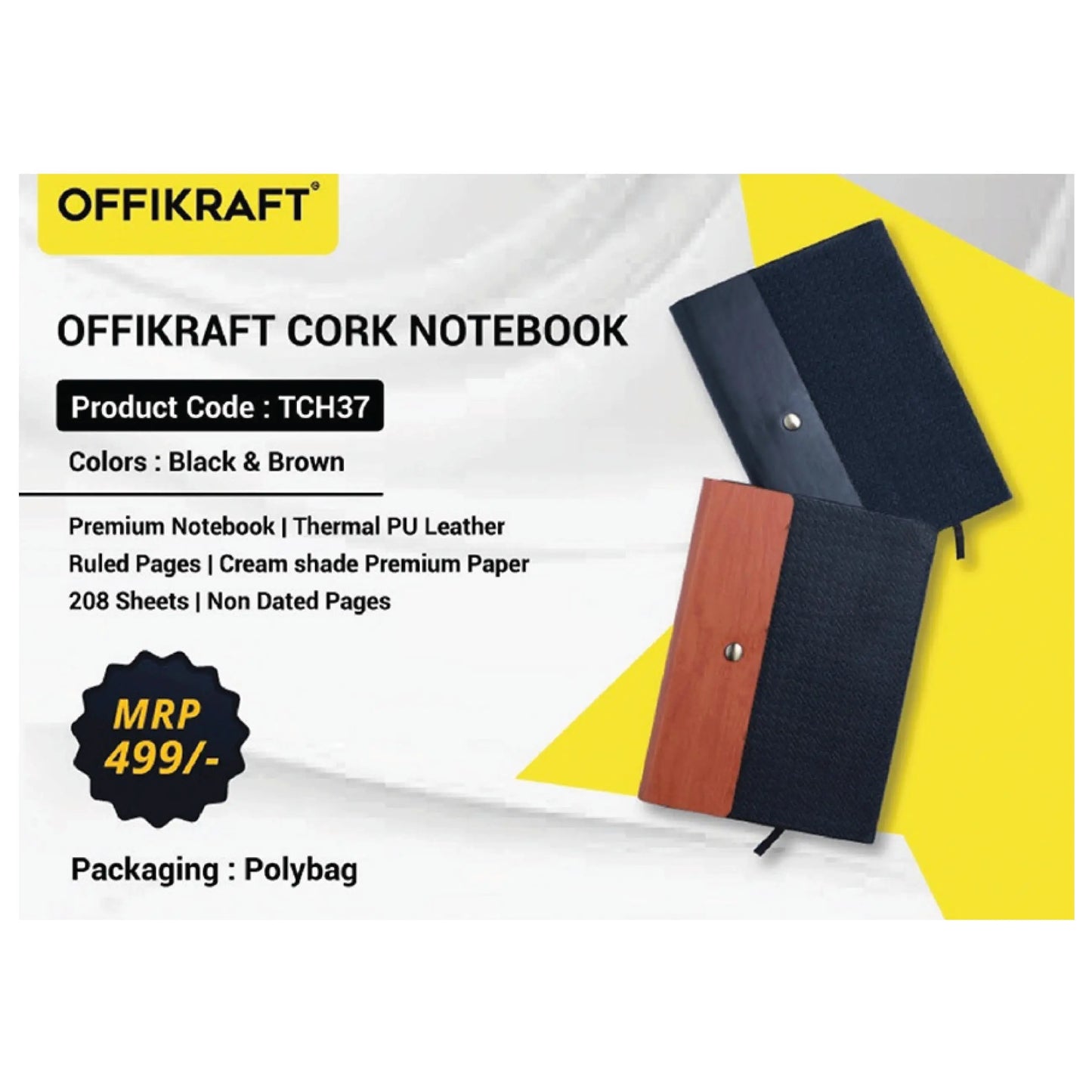 OFFIKRAFT -  CORK NOTEBOOK - TCH 37 MARSH Corporate gifts