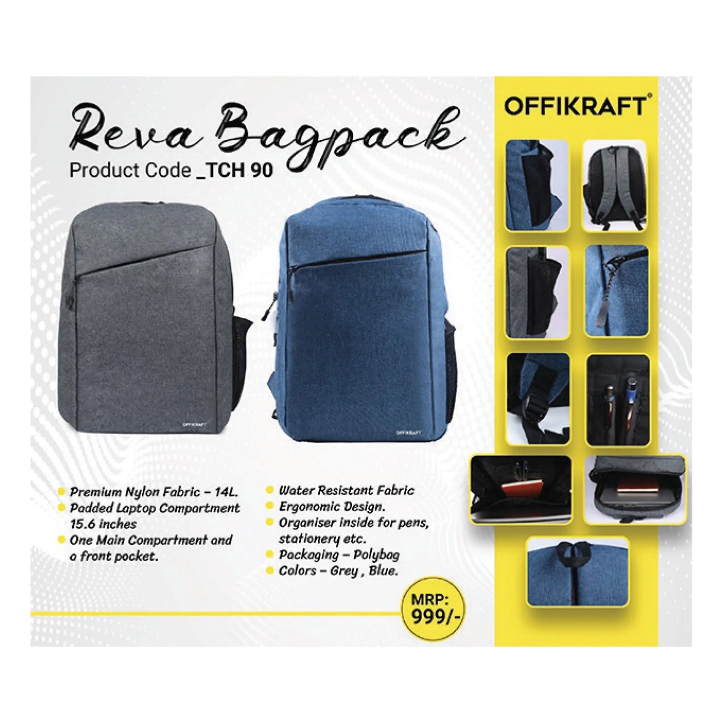 OFFIKRAFT - REVA BACK PACK - TCH 90 MARSH Corporate gifts