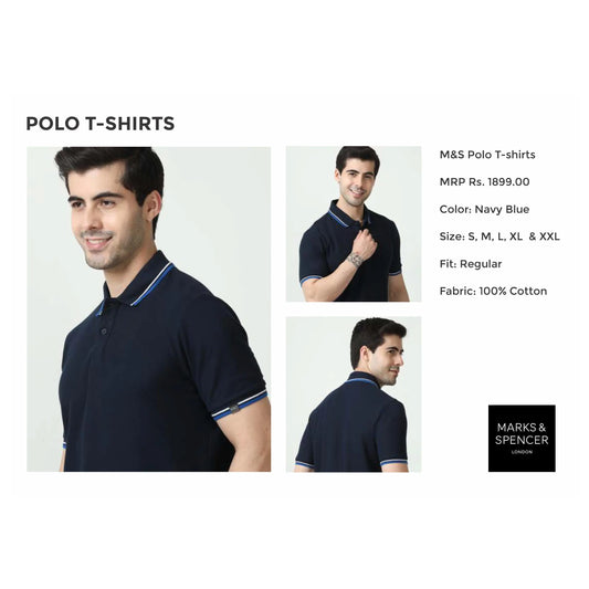 MARK & SPENCERS- POLO-T-SHIRT  WITH TIPPING MARSH Corporate gifts