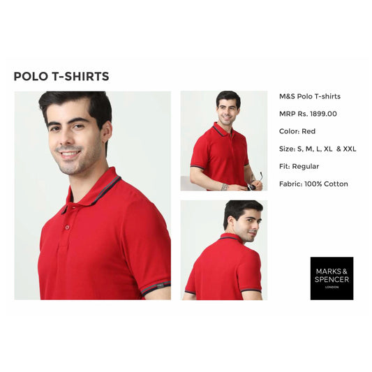 MARK & SPENCERS- POLO-T-SHIRT  WITH TIPPING MARSH Corporate gifts