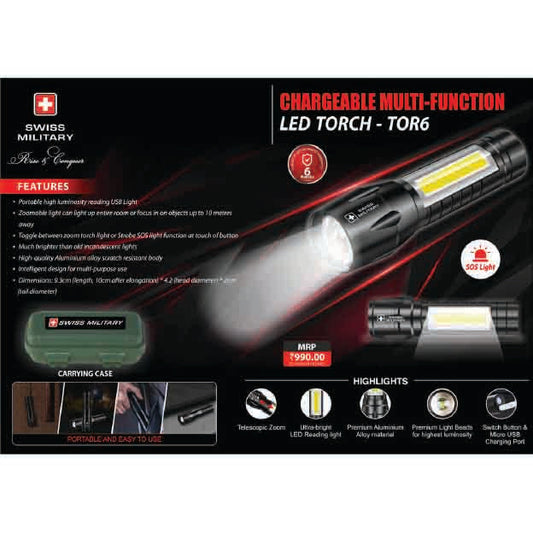 SWISS MILITARY - LED TORCH - TOR-6 MARSH Corporate gifts