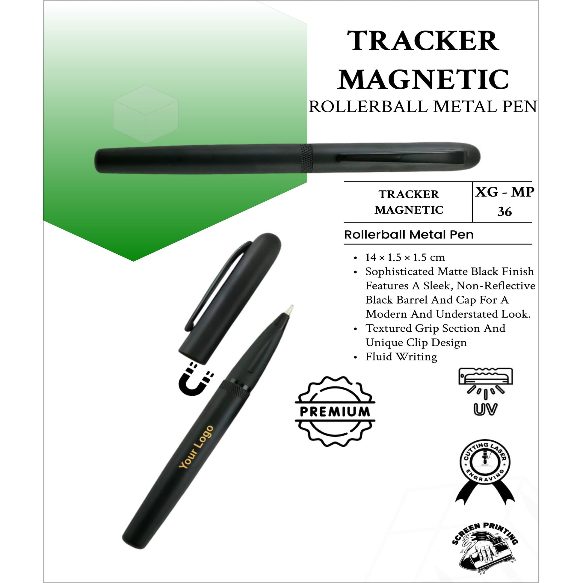 Tracker Magnetic Roller Ball Metal Pen XG- MP36 MARSH Corporate gifts