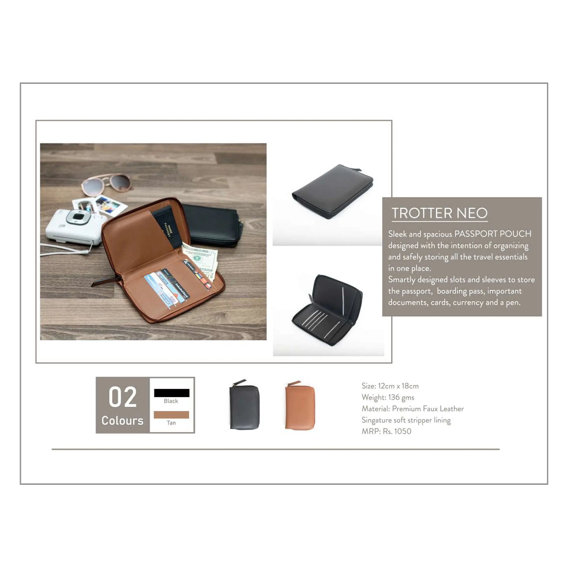 OBLIQUE - TROTTER NEO - PASSPORT HOLDER MARSH Corporate gifts