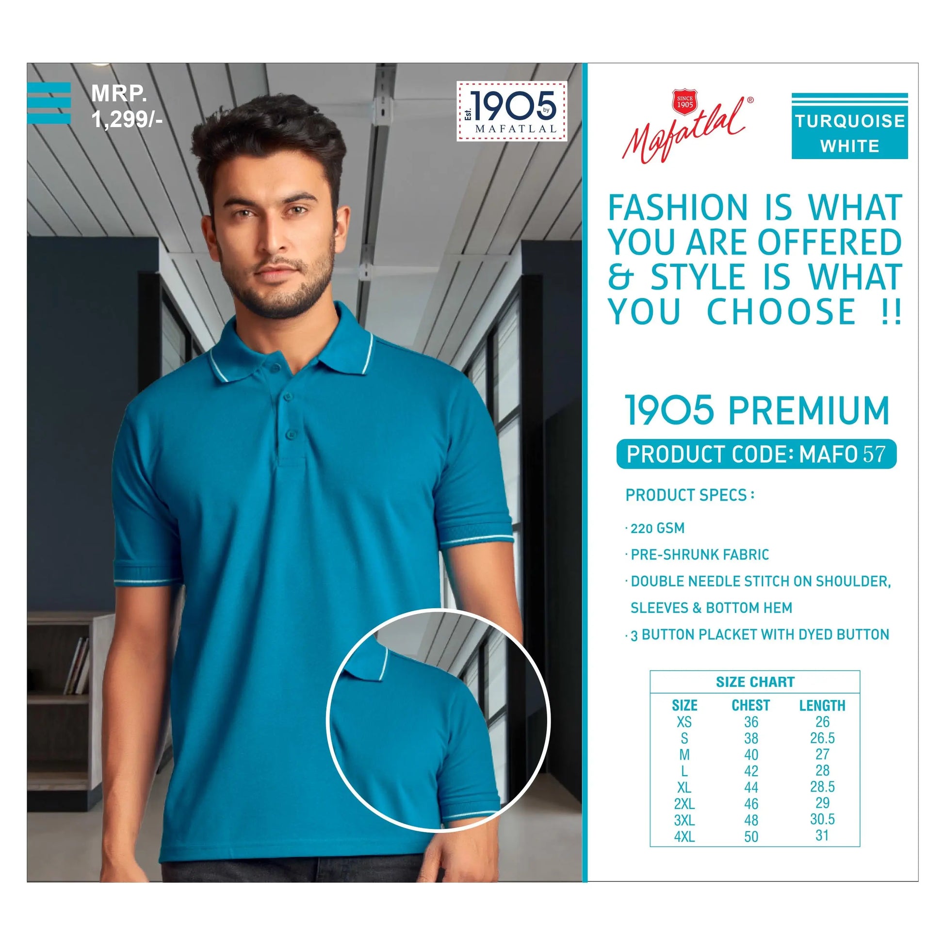 MAFATLAL - POLO-T-SHIRT WITH TIPPING MARSH Corporate gifts