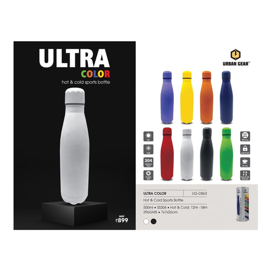 URBAN GEAR - Ultra Color - Stainless Steel Hot n Cold Bottle - 500ml  - UG-DB63 MARSH Corporate gifts