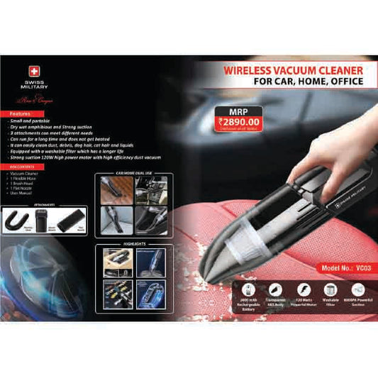 SWISS MILITARY -  WIRELESS VACUUM CLEANER - VC-03 MARSH Corporate gifts