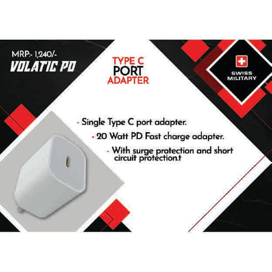 SWISS MILITARY - POWER ADAPTER - VOLTAIC PD 20W MARSH Corporate gifts