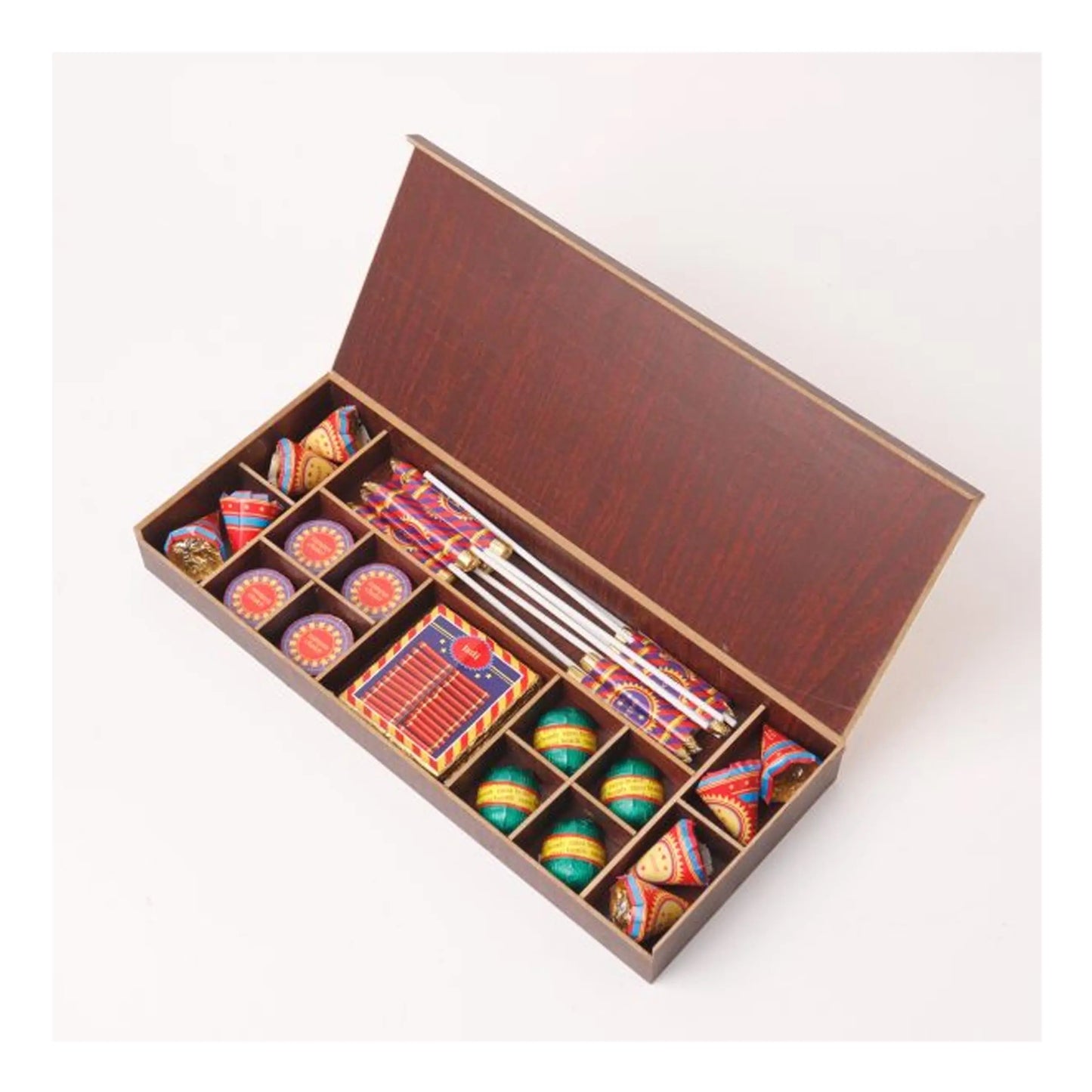 RUCHOKS - W2 – Diwali Cracker Wooden Box MARSH Corporate gifts