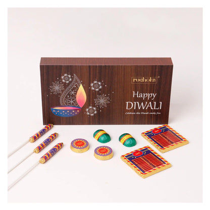 RUCHOKS - W3 – Diwali Cracker Wooden Box MARSH Corporate gifts
