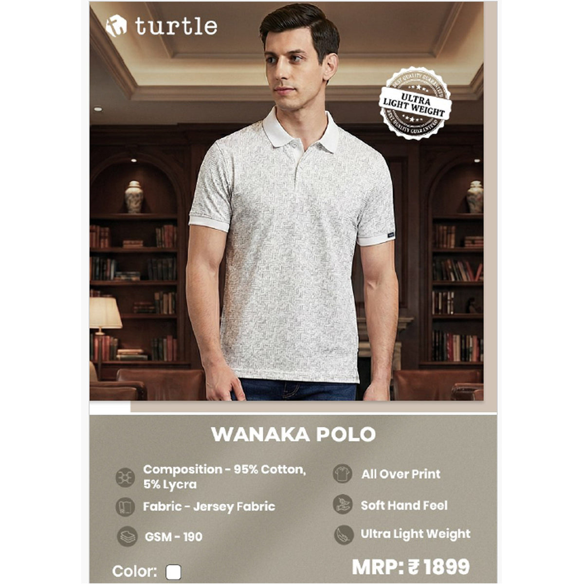 Turtle Wanaka Polo T-shirt