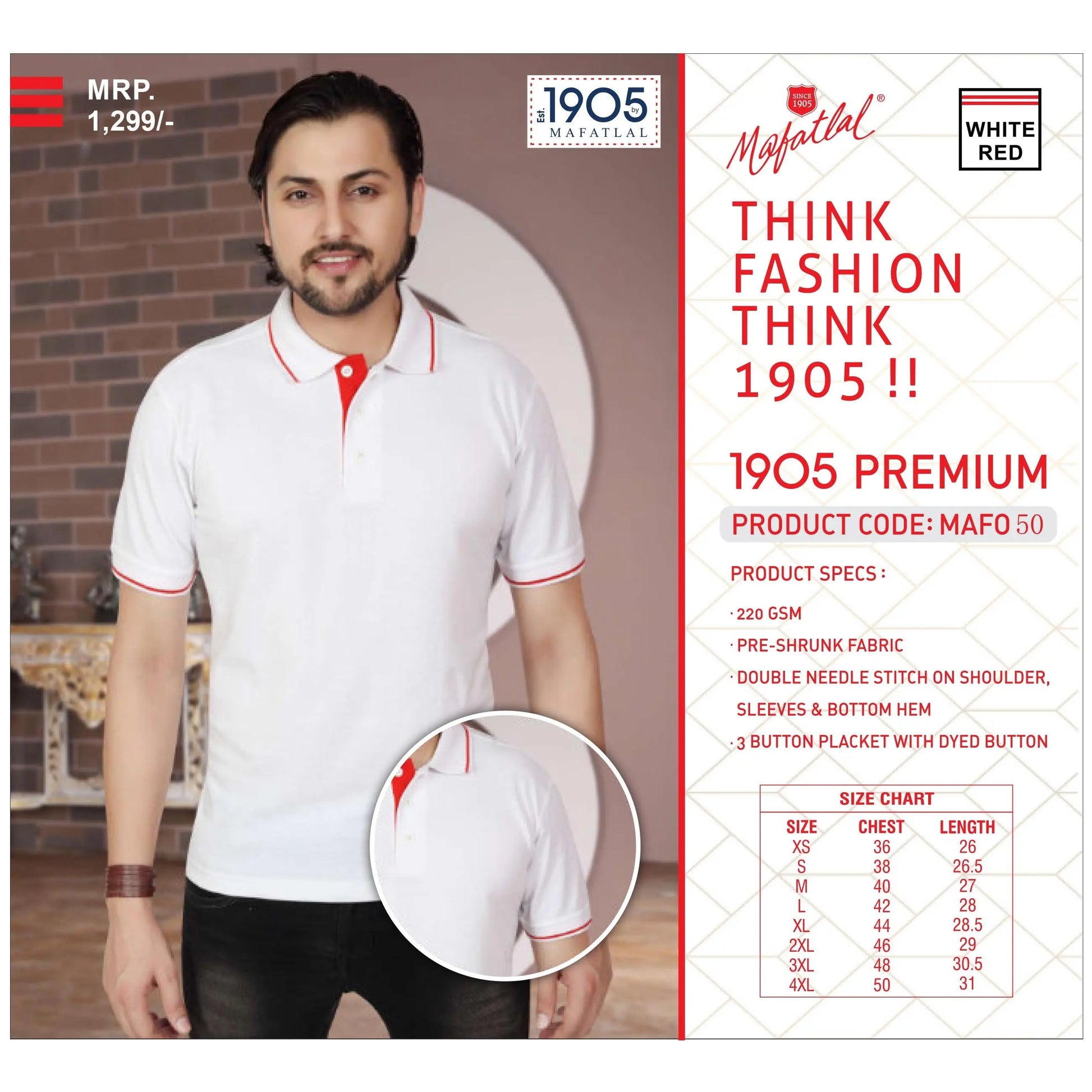 MAFATLAL - POLO-T-SHIRT WITH TIPPING MARSH Corporate gifts