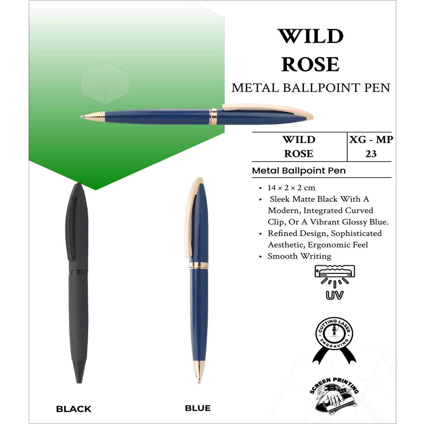 Wild Rose Metal BallPoint Pen XG- MP23 MARSH Corporate gifts