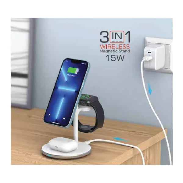 NEO PACK -  3 IN 1 WIRELESS MOBILE CHARGER MARSH Corporate gifts