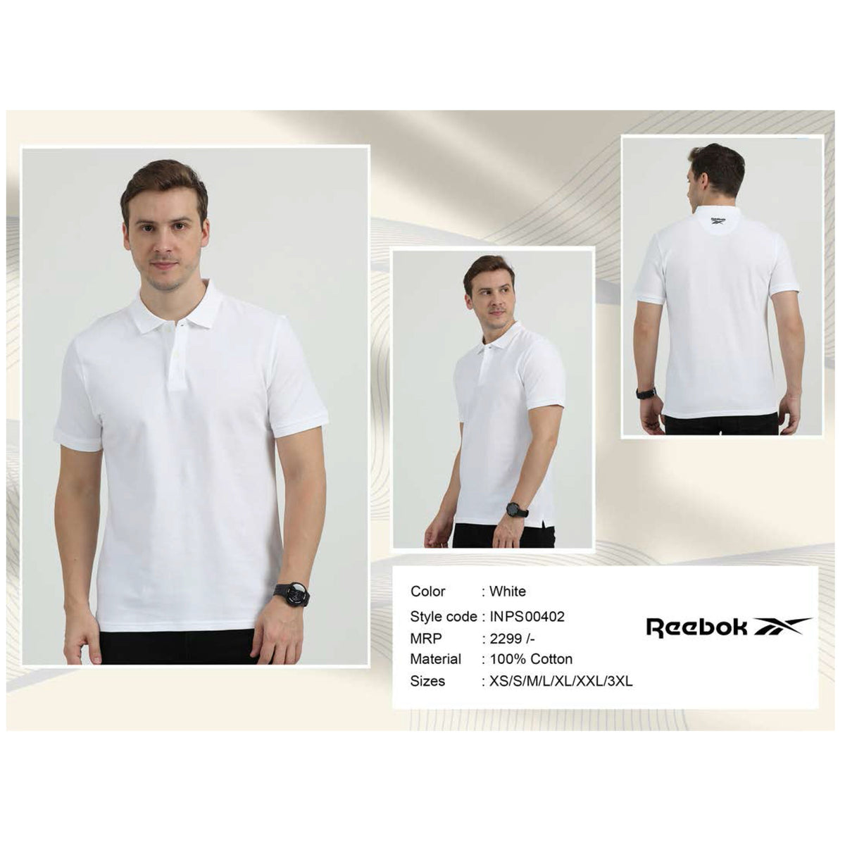 Reebok Cotton Polo T-shirt