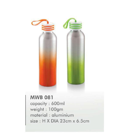Aluminium Water Bottle - MWB 081 - 600ml MARSH Corporate gifts