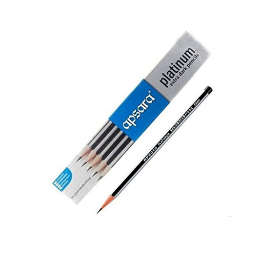 Apsara Platinum Extra Dark Pencils Pack of - 10 MARSH Stationery